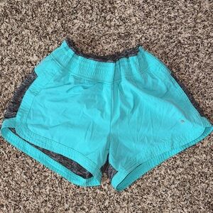 Women's Aqua Athletic Shorts (Small)